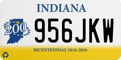 IN license plate 956JKW