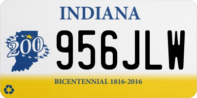 IN license plate 956JLW