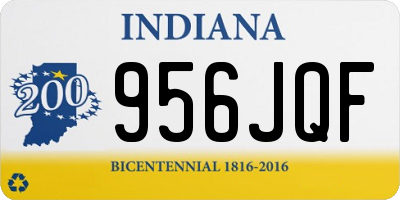 IN license plate 956JQF