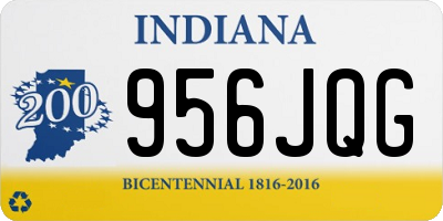 IN license plate 956JQG