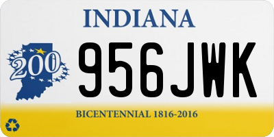 IN license plate 956JWK