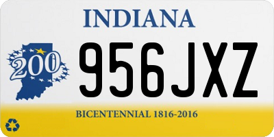 IN license plate 956JXZ