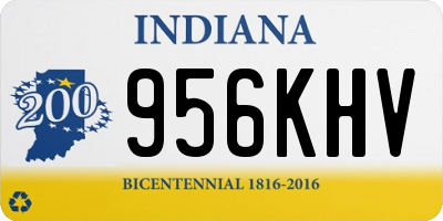 IN license plate 956KHV