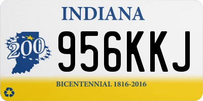 IN license plate 956KKJ