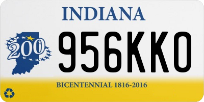 IN license plate 956KKO
