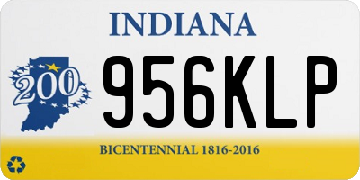 IN license plate 956KLP