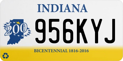 IN license plate 956KYJ