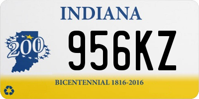 IN license plate 956KZ