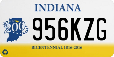 IN license plate 956KZG