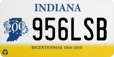 IN license plate 956LSB