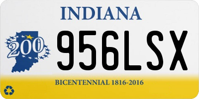 IN license plate 956LSX