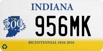 IN license plate 956MK