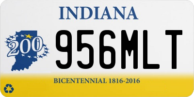 IN license plate 956MLT