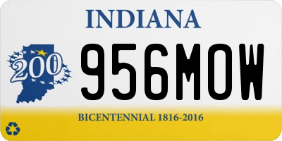 IN license plate 956MOW