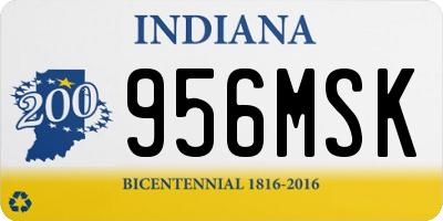 IN license plate 956MSK