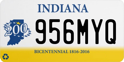 IN license plate 956MYQ