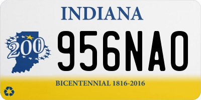 IN license plate 956NAO