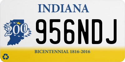 IN license plate 956NDJ