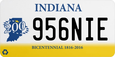 IN license plate 956NIE