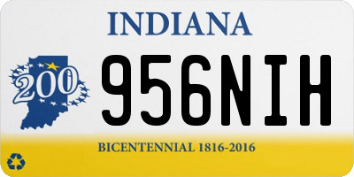 IN license plate 956NIH