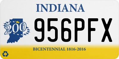 IN license plate 956PFX