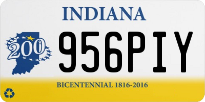 IN license plate 956PIY