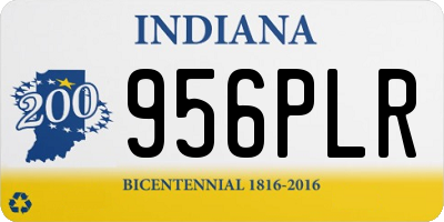 IN license plate 956PLR