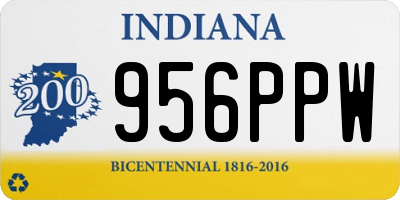 IN license plate 956PPW
