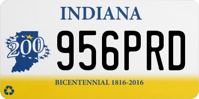 IN license plate 956PRD