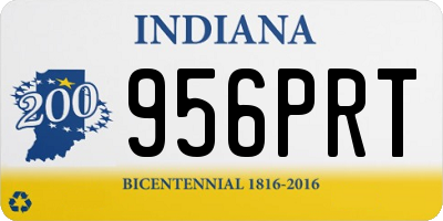 IN license plate 956PRT