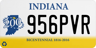 IN license plate 956PVR