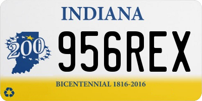 IN license plate 956REX