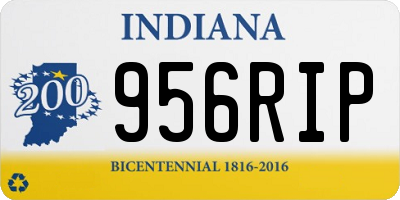 IN license plate 956RIP