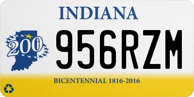 IN license plate 956RZM