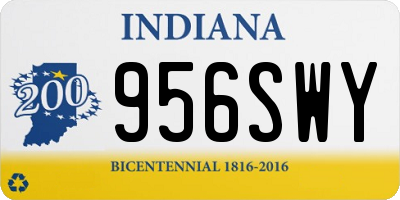 IN license plate 956SWY