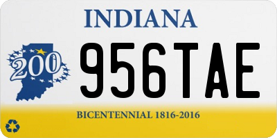 IN license plate 956TAE