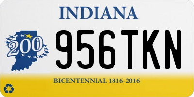 IN license plate 956TKN