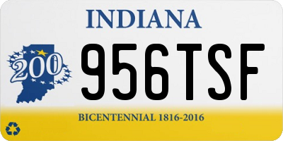 IN license plate 956TSF