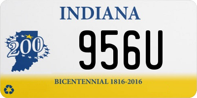 IN license plate 956U