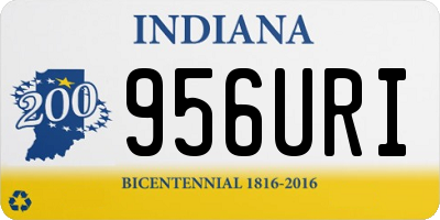 IN license plate 956URI