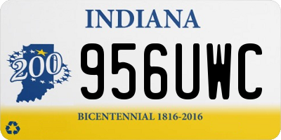 IN license plate 956UWC