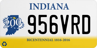 IN license plate 956VRD