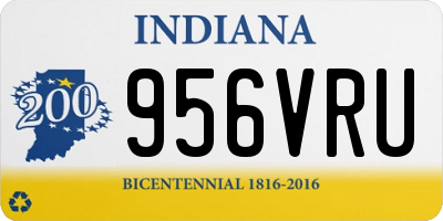 IN license plate 956VRU