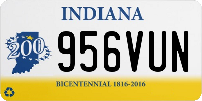 IN license plate 956VUN