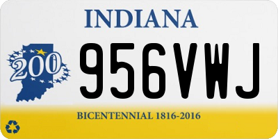 IN license plate 956VWJ