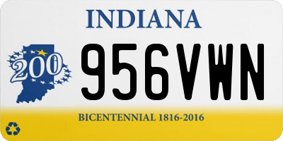 IN license plate 956VWN