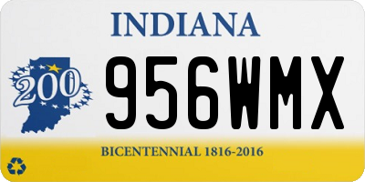 IN license plate 956WMX