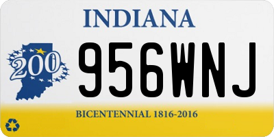 IN license plate 956WNJ