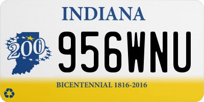 IN license plate 956WNU