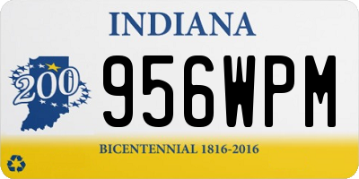 IN license plate 956WPM